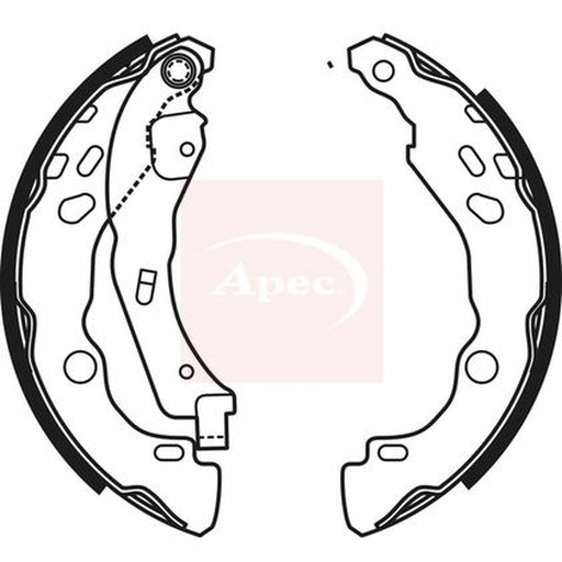 Apec Brake Shoe Set Axle Kit fits Citroën Ami 2020 on