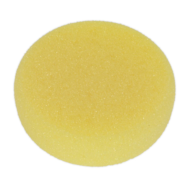 Sealey Buffing & Polishing Foam Head Hook/Loop 150x50mm Yell/Coarse PTCCHV150Y Sealey  - Dynamic Drive