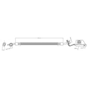 Juratek Brake Hydraulic Hose Line Rear Left fits Hyundai IX35 2013-2015 2.0