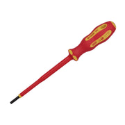 Draper XP1000 VDE Plain Slot Screwdriver, 3.5 x 100mm 64413 Draper - Dynamic Drive