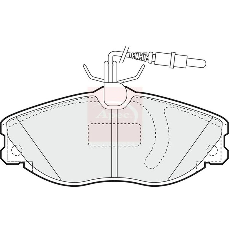Apec Front Brake Pad Set PAD1168