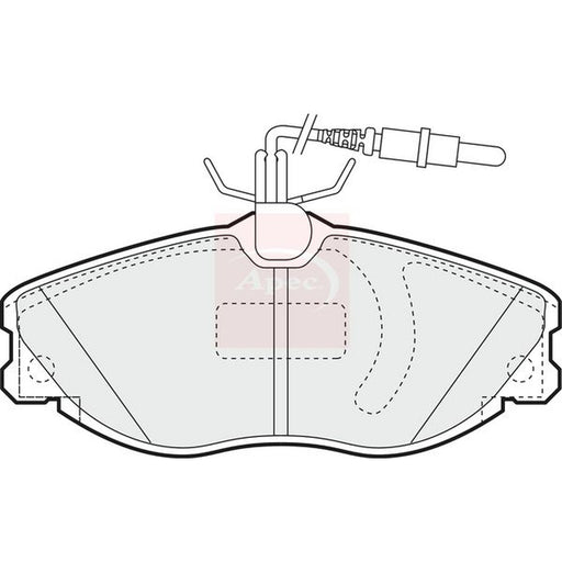 Apec Front Brake Vented Discs & Pads fits Peugeot 306 1996-2001 2.0