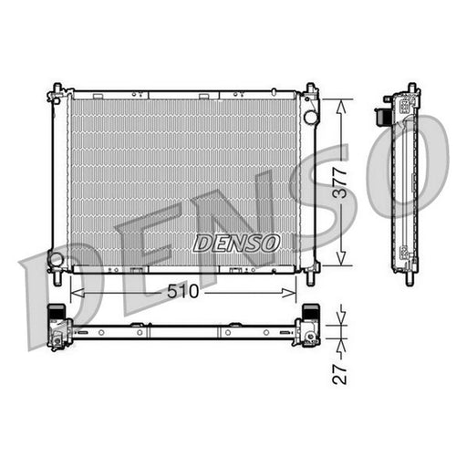 Denso Engine Radiator fits Nissan Micra III 2003-2010 1.5