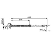 Bosch Brake Hydraulic Hose Line Front Left fits Hyundai Tucson 2004-2012 2.0 2.7