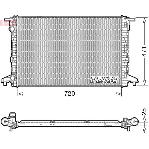 Denso Engine Radiator fits Audi A4 Allroad B9 2020 on