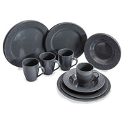 16 Piece premium dining set in graceful grey K2022 Quest - Dynamic Drive