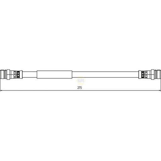 NAPA Brake Hydraulic Hose Line Rear NBH1386