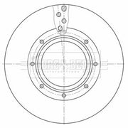 Borg & Beck 2 x Vented Rear Brake Discs BBD32595-x2