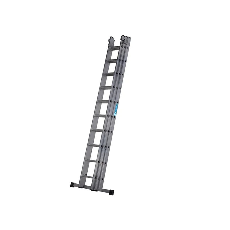 Zarges Everest Square-Rung Extension Ladder 3-Part 3 x 10 - 4031026