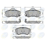 Comline Front Brake Discs & Pads fits Kia Magentis I 2001-2005 2.0 2.5