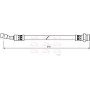 Apec Brake Hydraulic Hose Line Rear Right fits Kia Cee'D 2006-2012 1.4 1.6 2.0