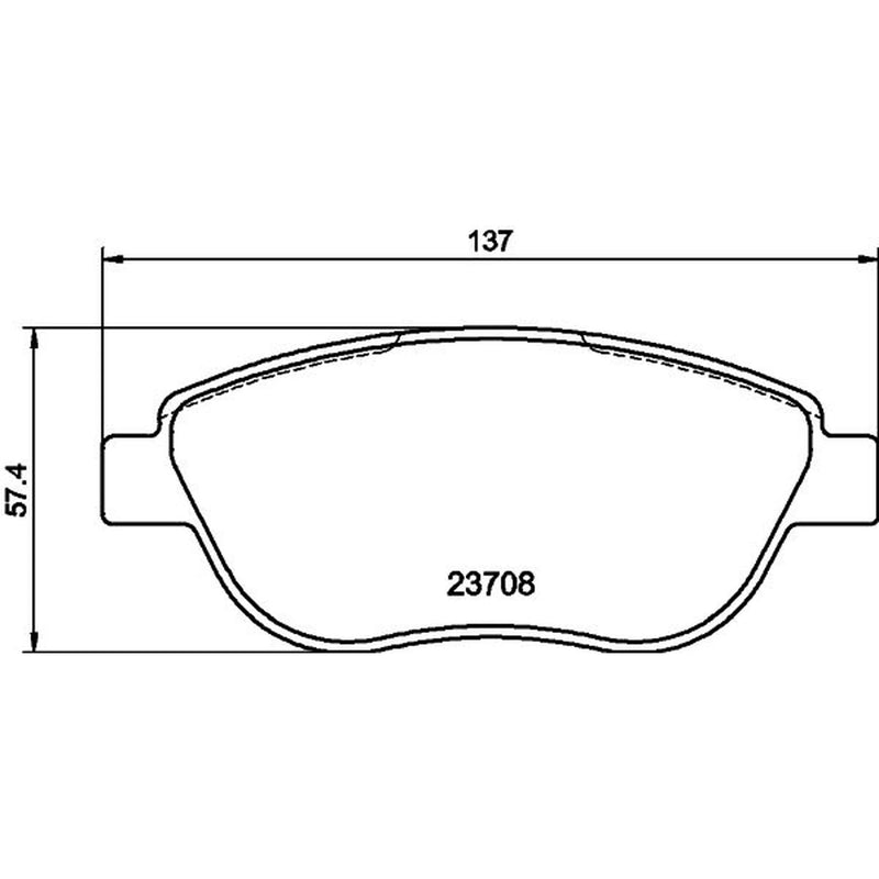 Mintex Front Brake Pad Set fits Citroën Berlingo First 1998-2011 1.6 1.9 2.0
