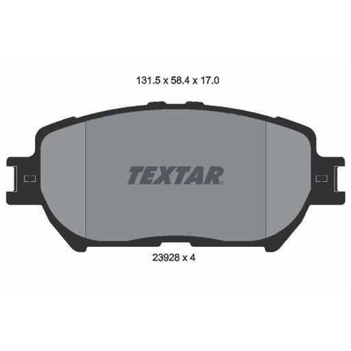 Textar Front Brake Pad Set 2392801