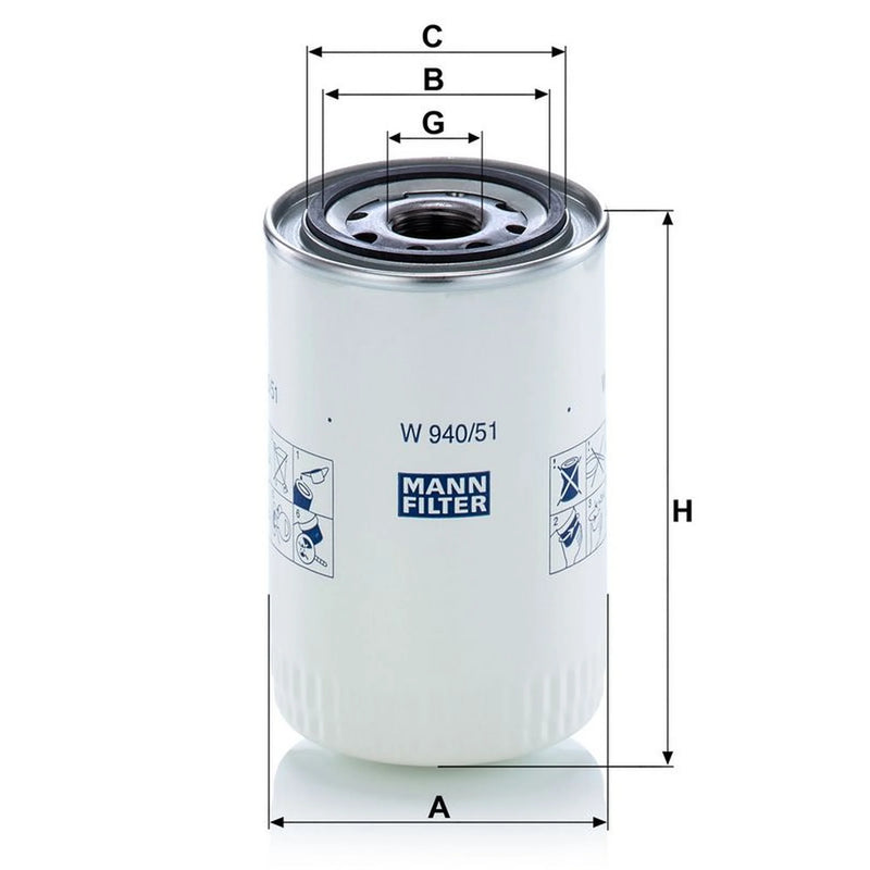 MANN-FILTER Hydraulic Oil Filter