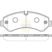 NAPA Rear Brake Pad Set fits Mercedes-Benz Sprinter 3,5-T Tourer Bus 2018-2021