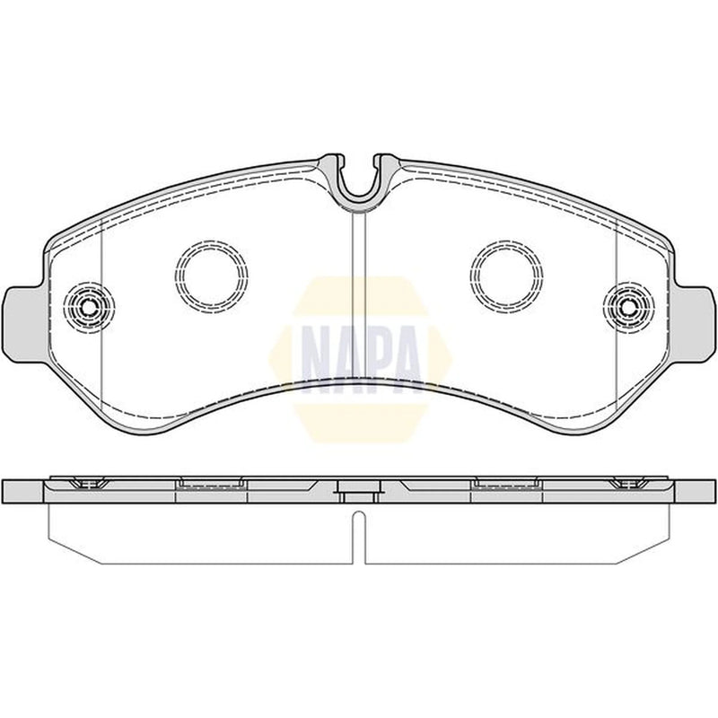 NAPA Rear Brake Pad Set fits Mercedes-Benz Sprinter 3,5-T Tourer Bus 2018-2021