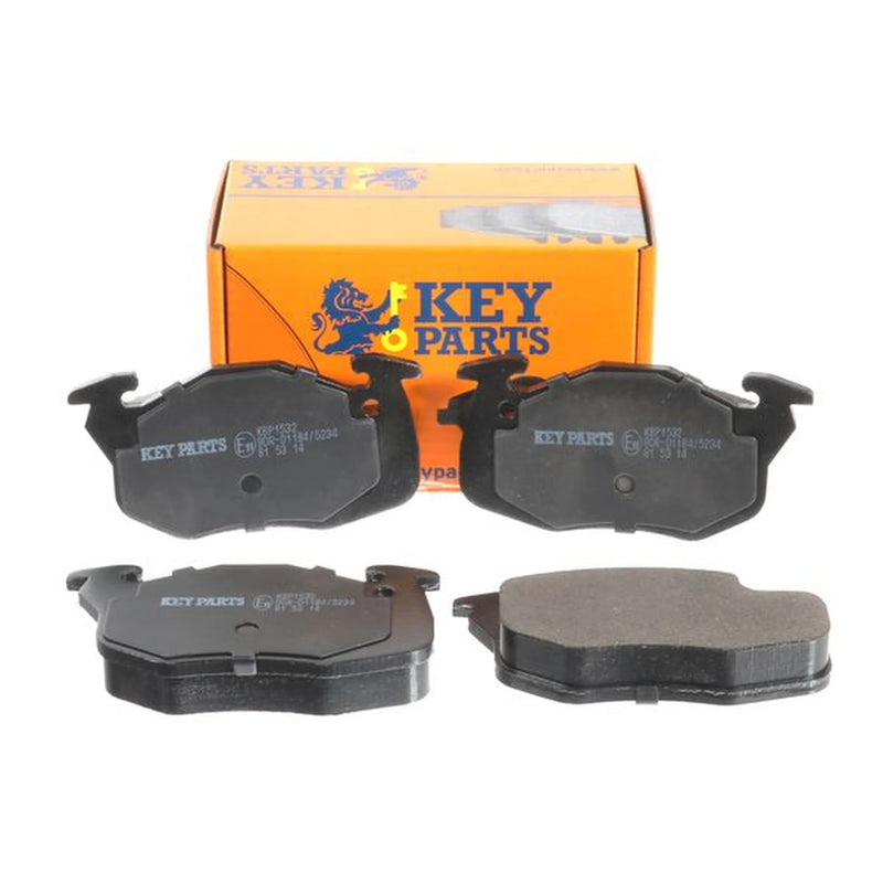 Key Parts 4 x Front Brake Pad Set fits Citroën Saxo 1996-2004 1.0 1.1 1.4 1.5