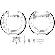 Mintex Brake Shoe Set Axle Kit fits Nissan Kubistar 2003-2009 1.2 1.5 1.6