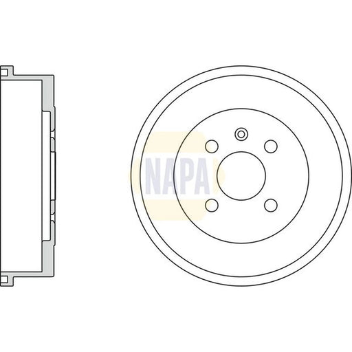 NAPA Brake Drum Assembly Rear NDR1025