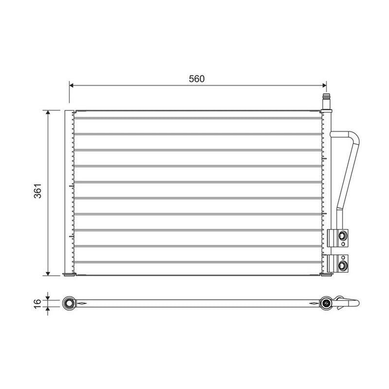 Valeo Air Conditioning Condenser 814083