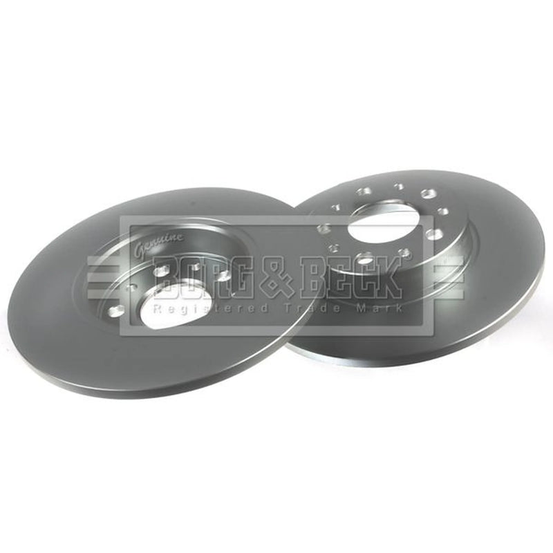 Borg & Beck Rear Brake Solid Discs & Pads fits Fiat Tipo 2015-2020 1.3 1.4 1.6