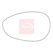 Apec Exterior Wing Mirror Glass Left fits Abarth 500 / 595 / 695 2008 on 1.4