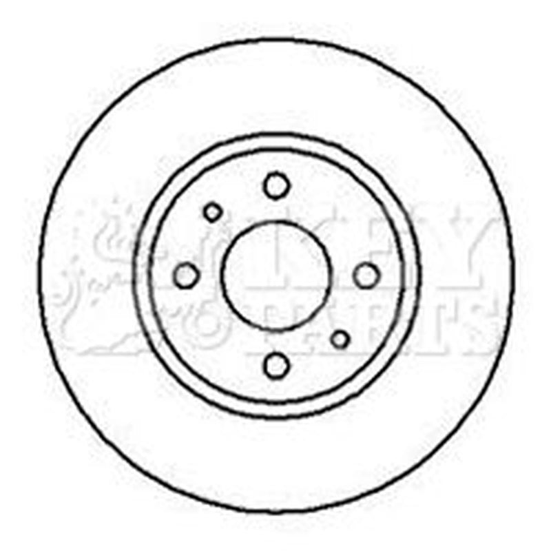 Key Parts Front & Rear Brake Discs & Pads fits Lancia Musa 2009-2012 1.3