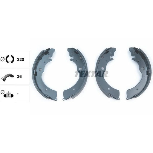 Textar Brake Shoe Set Axle Kit 91042300