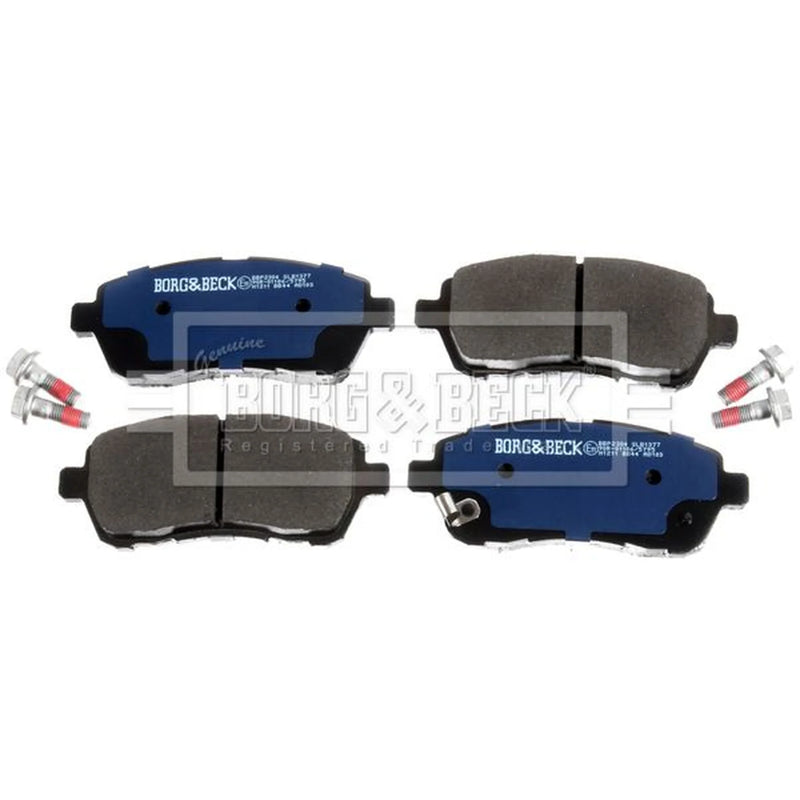 Borg & Beck Front & Rear Brake Discs & Pads fits Ford Fiesta VI 2014-2017 1.0
