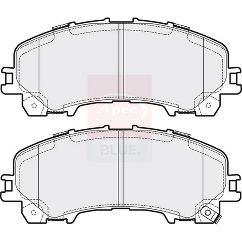 Apec Front Brake Pad Set fits Infiniti Q50 2013-2014 2.0