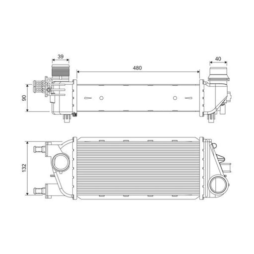 Valeo Intercooler (Charge Air Cooler) 818388