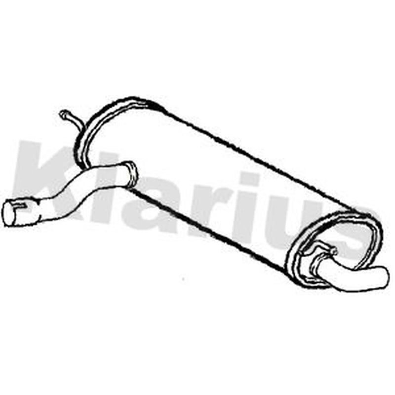 Klarius Box With Tail Pipe Rear fits BMW 1 Sports Hatch 2015-2019