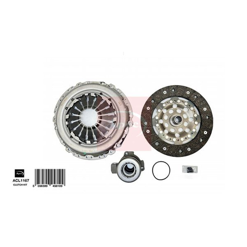 Apec Clutch Kit Set 3pc fits Opel Combo Box Body/Mpv 2005-2012 1.3