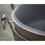 Dellonda 30" Deluxe 2-in-1 Outdoor Fire Pit & Coffee Table Antique Bronze Effect Dellonda  - Dynamic Drive