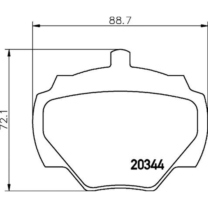 DON Rear Brake Pad Set fits Land Rover Defender 1990-2016 2.2 2.4 2.5 3.5 3.9