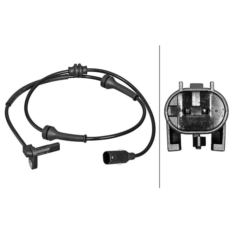 Hella ABS Wheel Speed Sensor Front fits Fiat Doblo Cargo 2010-2023