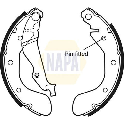 NAPA Brake Shoe Set Axle Kit NBS1060