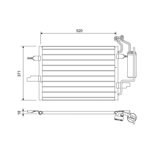 Valeo Air Conditioning Condenser 817798