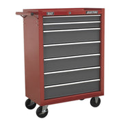 Sealey Rollcab 7 Drawer with Ball-Bearing Slides Red/Grey AP22507BB Sealey - Dynamic Drive