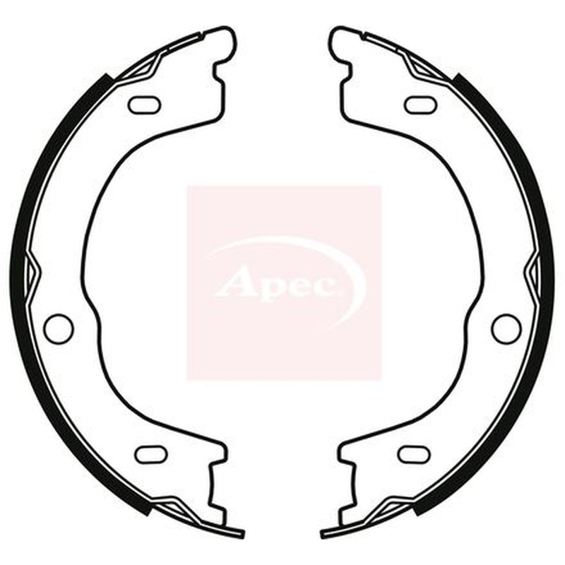 Apec Parking Brake Shoe Set fits Kia Sorento I 2006-2011 2.5 3.3
