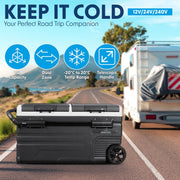 Dellonda Portable Fridge Freezer/Cool Box with LED Display 75L DL127 Dellonda - Dynamic Drive