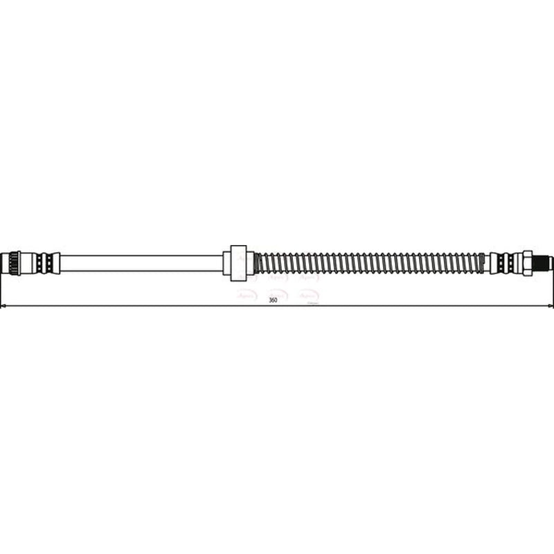 Apec Brake Hydraulic Hose Line outer HOS3195
