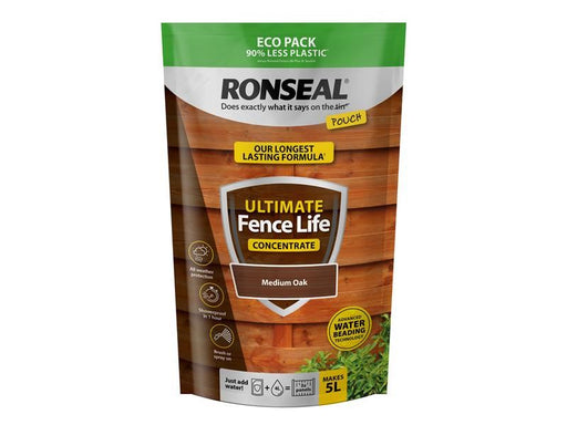 Ronseal Ultimate Fence Life Concentrate Medium Oak 950ml Ronseal - Dynamic Drive