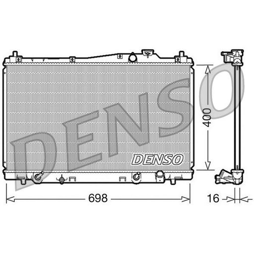 Denso Engine Radiator fits Honda Stream 2001-2006 1.7
