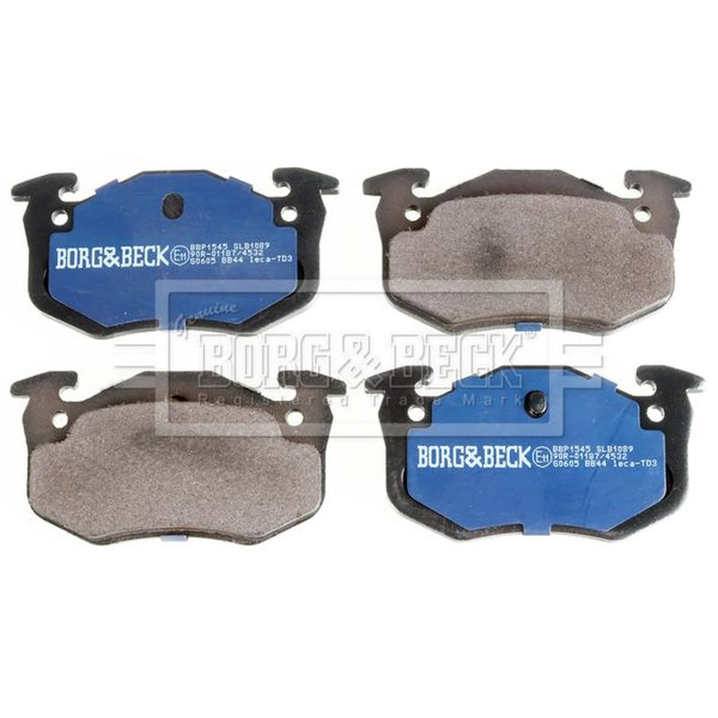 Borg & Beck Front & Rear Brake Discs & Pads fits Peugeot 106 II 1996-2004 1.6