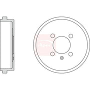 Apec Brake Drum Assembly Rear DRM9932