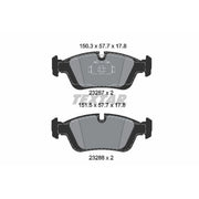Textar Front Brake Pad Set 2328702