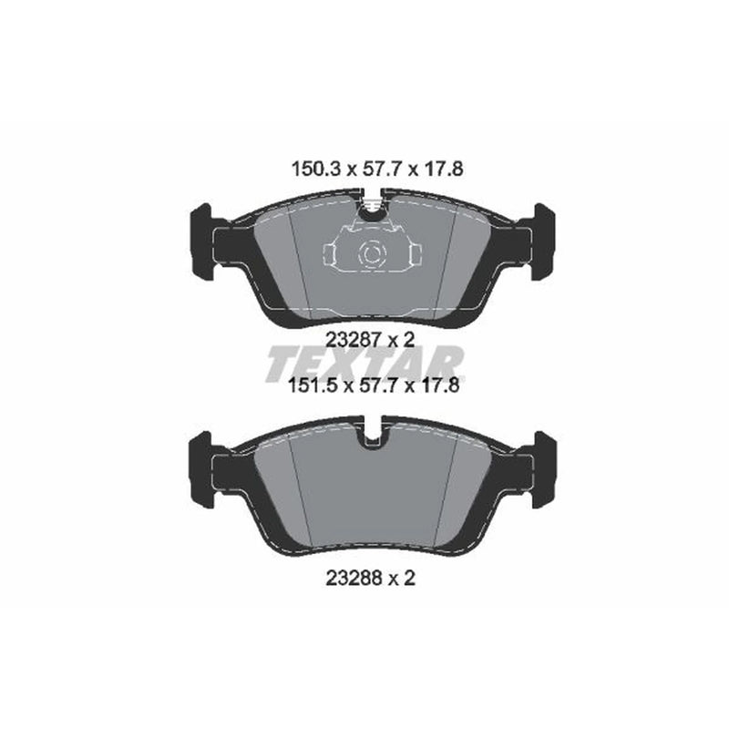 Textar Front Brake Pad Set 2328702