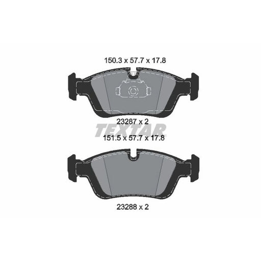 Textar Front Brake Pad Set 2328702