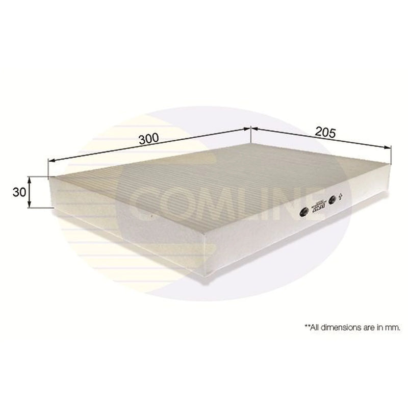 Comline Cabin Air Filter (Pollen Filter) fits Audi A4 B6 2000-2005